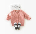 Toddler Girls Warm Knitted 3D Ball Sweater