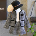 Girls' Long-Sleeved Collar Design Winter Outfit childrensterritory