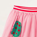 Little Girls Pretty Rabbit Floral Design Summer Skirt childrensterritory