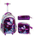 3D Unicorn Design Kids Girls School Trolley Backpack Set childrensterritory