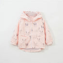 Cartoon Rabbit Printed Girls Hooded Coat childrensterritory