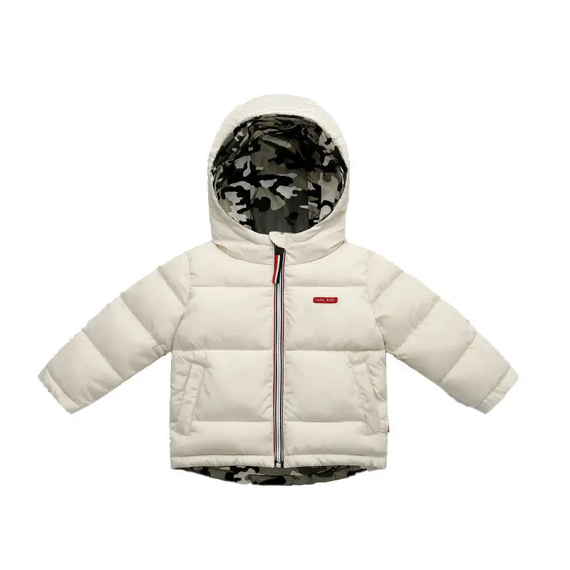 Kids' Stylish Long-Sleeved Winter Puffer Jacket