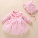 Newborn Girl Christening Dresses Set (Shoes, Tights & Long Socks) childrensterritory