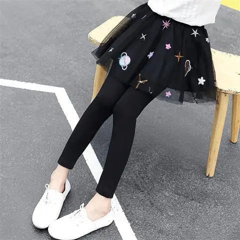 Kids Girls Casual and Comfortable TUTU Skirt Leggings childrensterritory