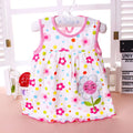 Baby Girl Floral and Cartoon Print Summer Cotton Dresses childrensterritory