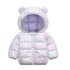 Little Girls Warm Hooded Glossy Design Jackets childrensterritory