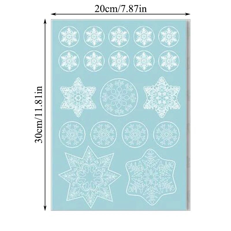 Santa Claus Snowflake Christmas Window/Wall Decals childrensterritory