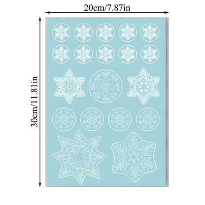 Santa Claus Snowflake Christmas Window/Wall Decals childrensterritory