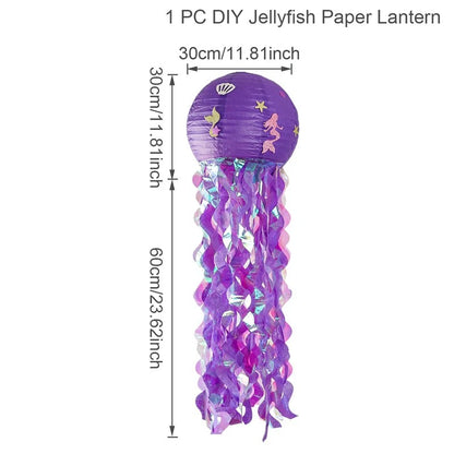 Mermaid-themed Kids Birthday Party Decorations and Tableware Set
