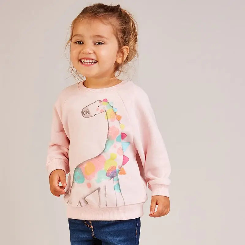 Little Girls Lovely Cotton Printed Sweatshirts childrensterritory