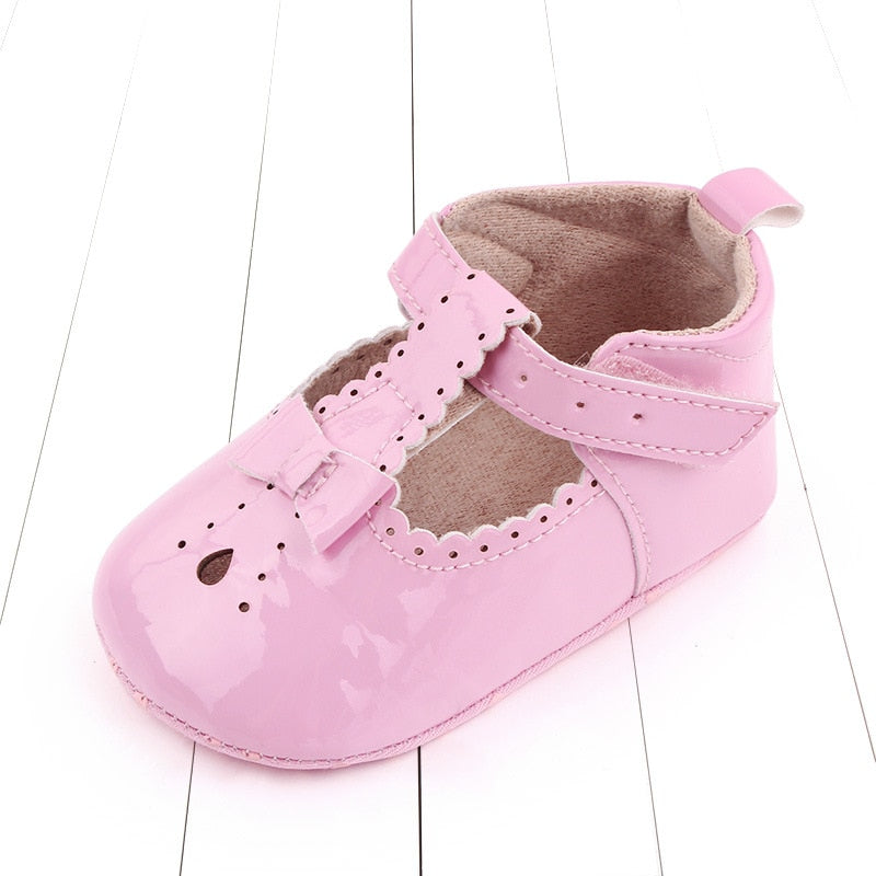 PU leather Baby Girls First Walkers Party Shoes childrensterritory