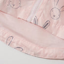 Cartoon Rabbit Printed Girls Hooded Coat childrensterritory