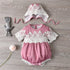 Newborn Lace Rompers With Hats for Summer childrensterritory