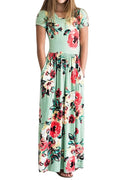 Striped Print Design Casual Summer Long Dress For Baby Girls childrensterritory