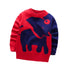 Kids Cartoon Print Long-Sleeved Winter Sweater childrensterritory
