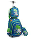 16-inch, 3-piece Cartoon Print Kids Rolling Schoolbag Set with Lunch Bag childrensterritory