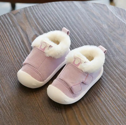Warm Plush Baby Girls Boys Soft Bottom Snow Boots childrensterritory