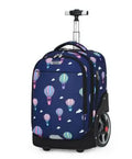 Waterproof Printed Wheeled Backpack For Kids/Adults