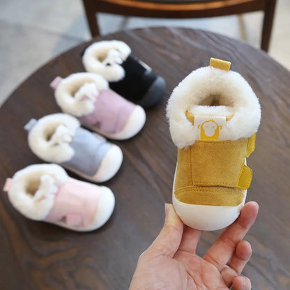 Warm Plush Baby Girls Boys Soft Bottom Snow Boots childrensterritory