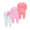 Baby's Long Sleeve Printed Cotton Summer Rompers childrensterritory
