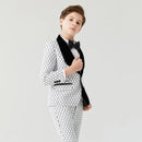 Kids Boys Dot Design Formal Tuexdo Piano Costume Prom Suits childrensterritory
