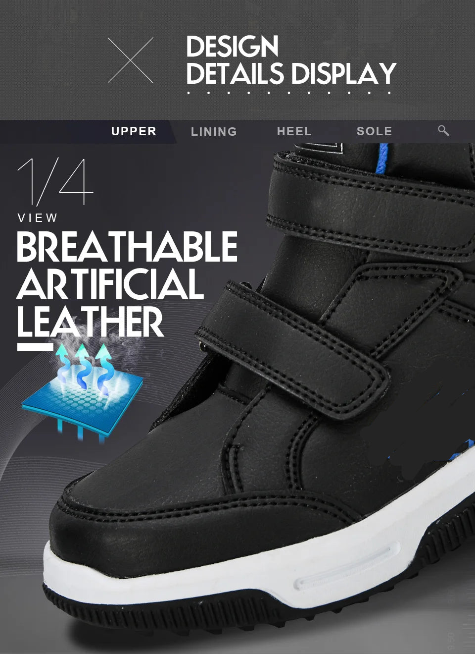 PU Leather Designer Autumn Winter Kids Classic Sneakers childrensterritory