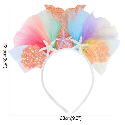 Mermaid Tail Party Headband Photo Props for Girls childrensterritory