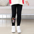 Cartoon Girl Pattern Winter Thick Warm Fleeced Pants For Girls childrensterritory