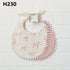 Baby Tassel Double-deck Bib | Cotton Linen Burp Cloths childrensterritory