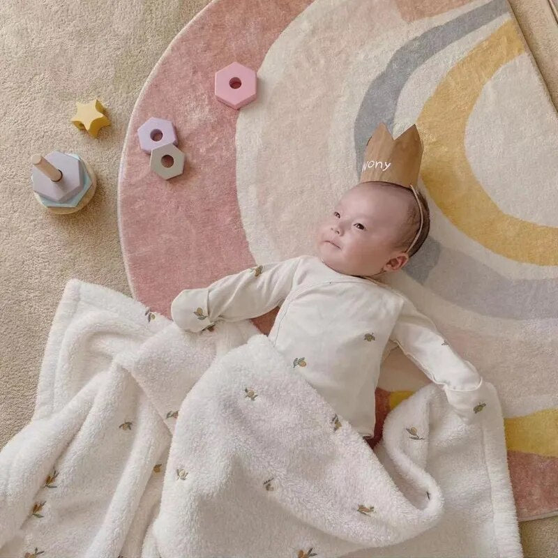 Warm Soft Fleece Swaddling Blankets for Baby childrensterritory