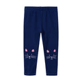 Kids Girls Cartoon Pattern Skinny Cotton Trousers childrensterritory