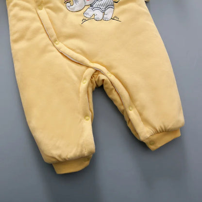 Baby Kids Cartoon Design Soft Winter Bodysuits childrensterritory