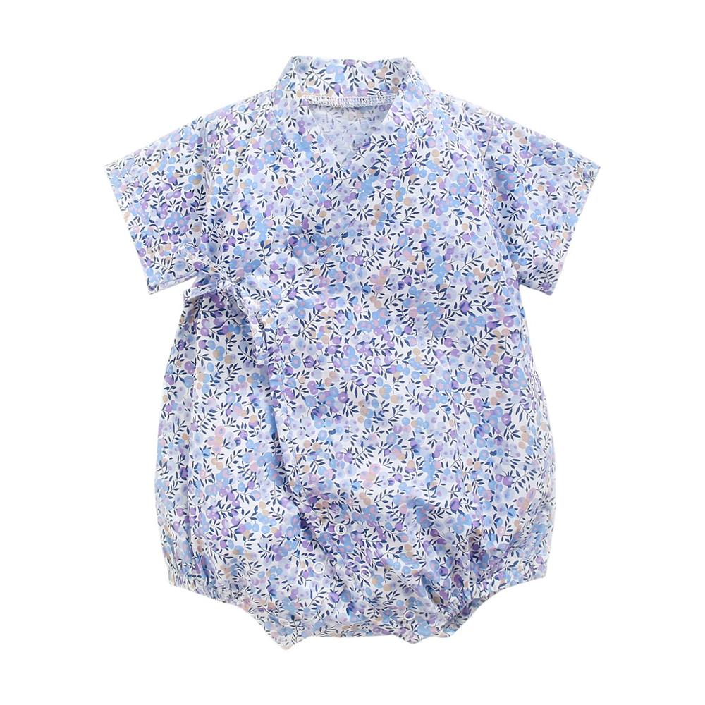 Baby Boys Girls Floral Cotton Bodysuits for Summer childrensterritory