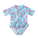 Toddler/Baby Girl Ruffle Printed One Piece Swimsuits