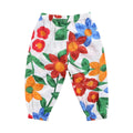 Baby Girl Floral Print Cotton Pants in Holiday Style childrensterritory