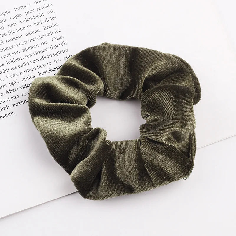 Velvet Scrunchie Hairband For Girls