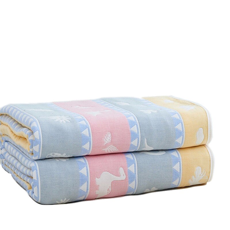 6 Layer Cotton Muslin Baby Blankets Carriage Quilt childrensterritory
