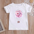 Stylish Cartoon Print Kids Girls Casual T-shirts childrensterritory