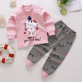 Kids Cartoon Print Long-Sleeved Clothing Set childrensterritory