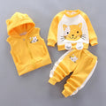 Baby Kids Cartoon Print Warm Clothing Set childrensterritory