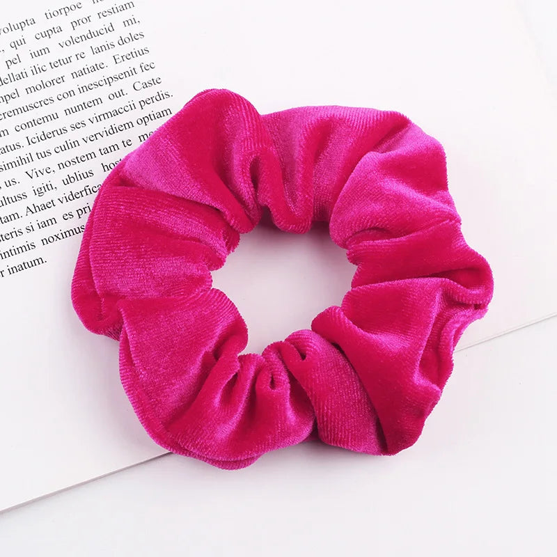 Velvet Scrunchie Hairband For Girls