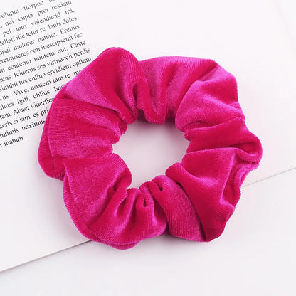 Velvet Scrunchie Hairband For Girls