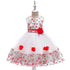 Kids Girl Flower Embroidery Summer Birthday Party Dresses childrensterritory