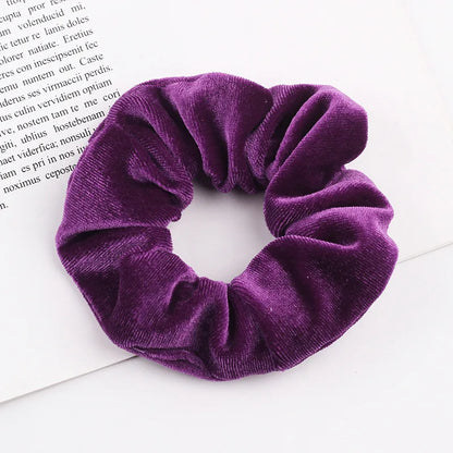 Velvet Scrunchie Hairband For Girls