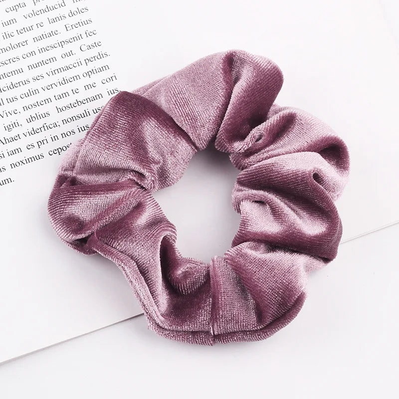 Velvet Scrunchie Hairband For Girls