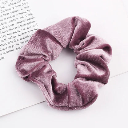 Velvet Scrunchie Hairband For Girls