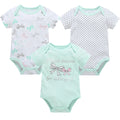 6 pcs/lot Baby Girls Cartoon Print Bodysuits for Summer childrensterritory