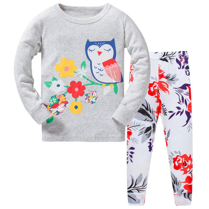 Kids Girls Cartoon Unicorn/Mermaid Print Sleepwear Set childrensterritory