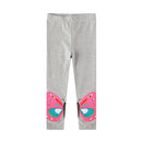 Kids Girls Cartoon and Floral Print Cotton Leggings/Trousers childrensterritory