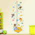 Cartoon Design Height Measure Wall Decals for Kids Room childrensterritory